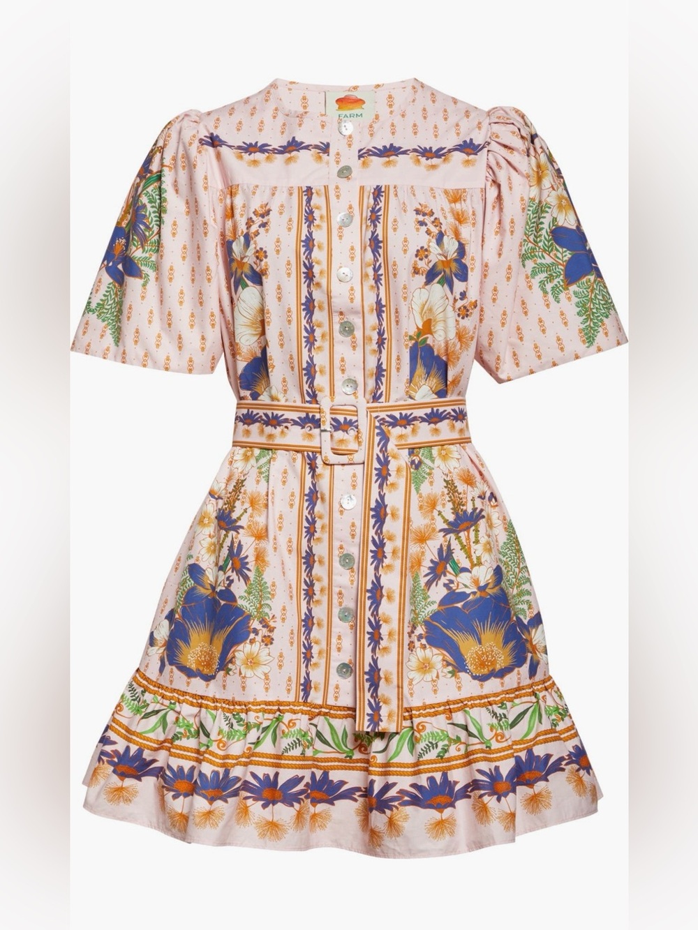 FARM Rio Dream Garden Cotton Mini Dress, Size M, NWT 🇧🇷 - Picture 5 of 16